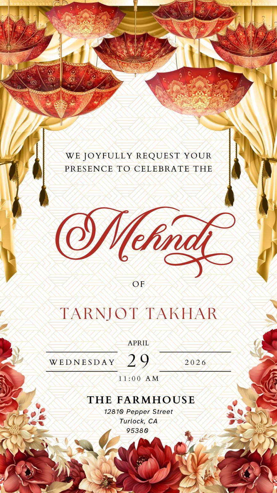 Mehndi Invitation